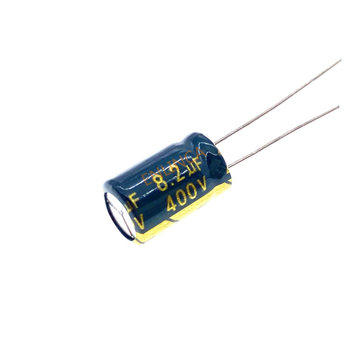 12pcs/lot 400V 8.2UF High Frequency Low Impedance 8*12.5mm 20% RADIAL Aluminum Electrolytic Capacitor 8200NF 20%