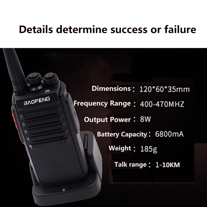 Baofeng-walkie-talkie 2個2023 8W USB急速充電器,ミニヘッドセット,hf west amラジオ局cb,bf-888s