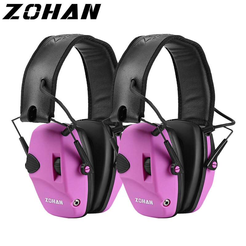 Zohan protetores de orelha para caça, protetores de ouvido anti-ruído para caça nrr22db proteção à prova de som eletrônico tática