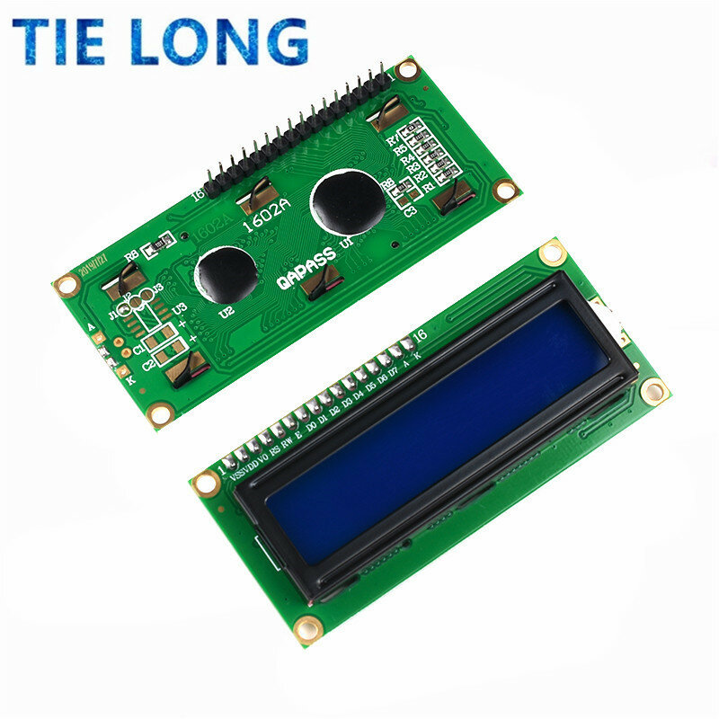 LCD1602 LCD 1602 2004 12864 moduł niebieski tło Green screen 16x2 20X4 charakter moduł wyświetlacza LCD HD44780 kontroler niebieski czarne światło