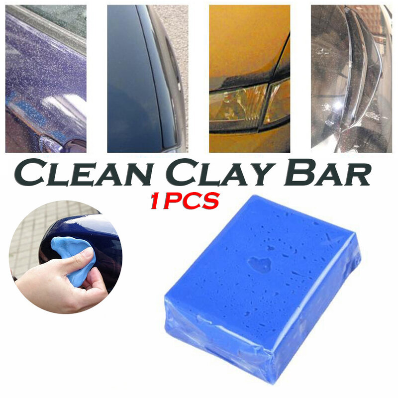 Barra de arcilla mágica para limpieza de coche, herramienta para el cuidado de la arcilla, limpieza de detalles automáticos, lavado de lodos, lavado de barro, azul, 100g