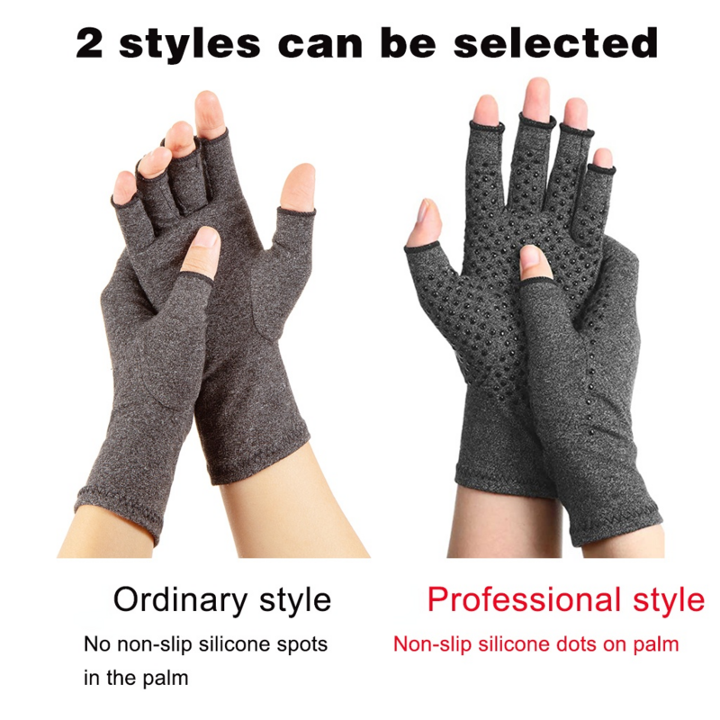 WorthWhile-guantes de compresión para artritis para hombres y mujeres, muñequera antideslizante de algodón para alivio del dolor articular, brazalete de terapia de mano