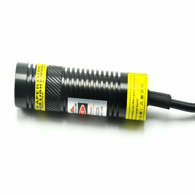 Modul dioda Laser 405nm 300mW, pencahayaan 16x68mm sinar silang/Titik/garis/dapat disesuaikan