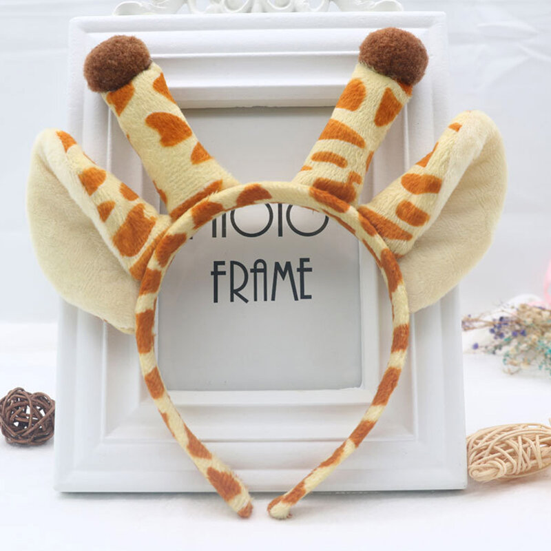 Lovely Giraffe Headband Creative Chic Hair Hoop For Christmas Hairband Hair Accessories Cosplay Costumes Accessories