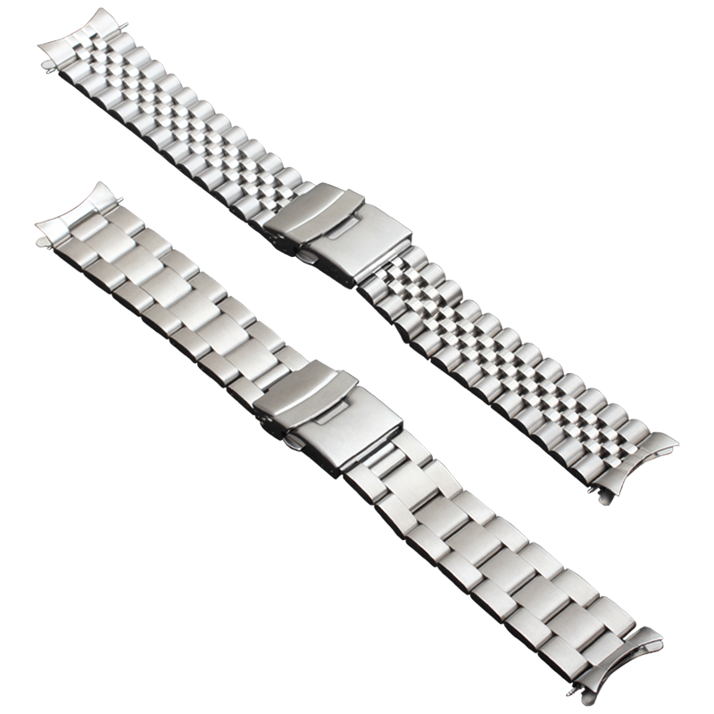 Bracelet de montre en acier inoxydable pour homme, fermoir à double verrouillage, bracelet de montre SeATM Oris GT2, bracelet de montre à extrémité incurvée, 20mm, 22mm