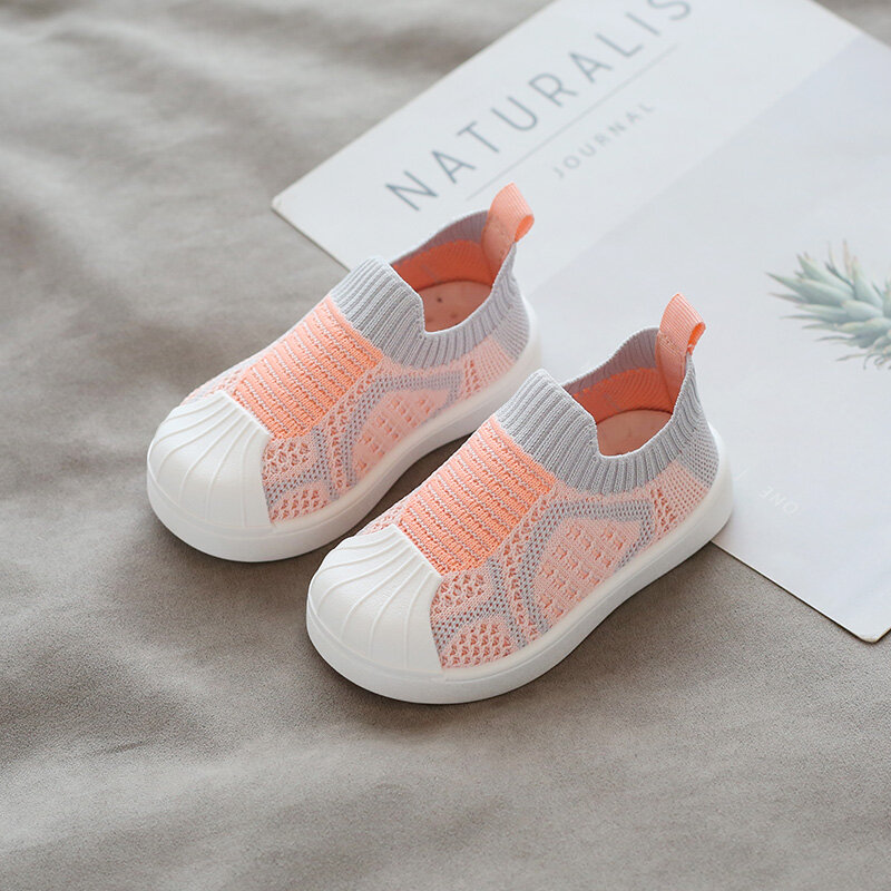 Sepatu Balita Bayi Sepatu Kasual Anak Laki-laki Perempuan Musim Semi Sepatu Anak-anak Bayi Nyaman Sneakers Warna Jahitan Bawah Lembut Antiselip