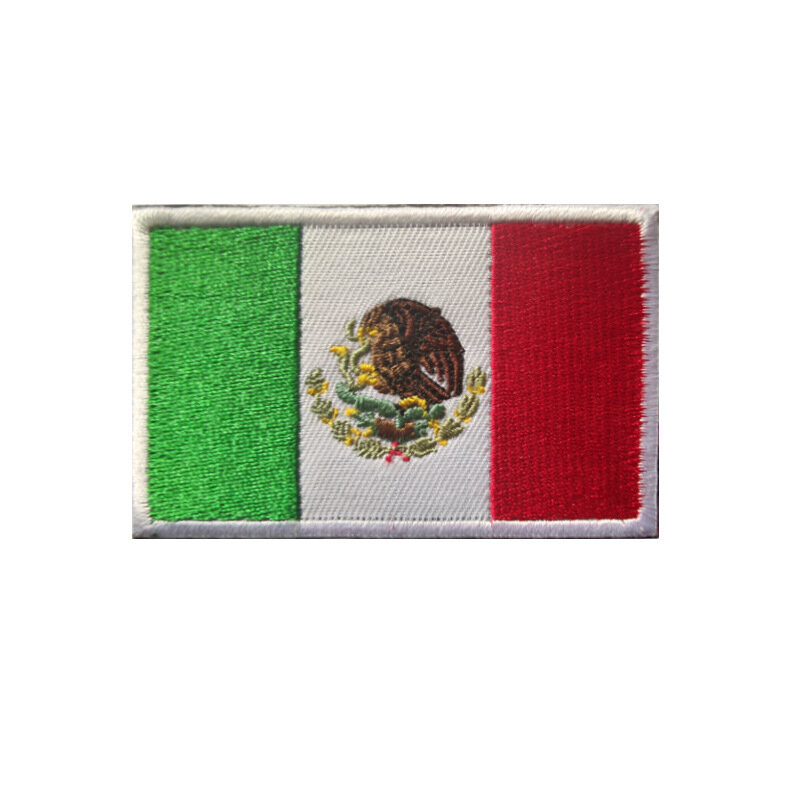 Parches bordados de Velcro de bandera de países de América, insignia de bandera de Chile, Brasil, México, Panamá, Argentina, Cuba, pegatinas de brazalete DIY