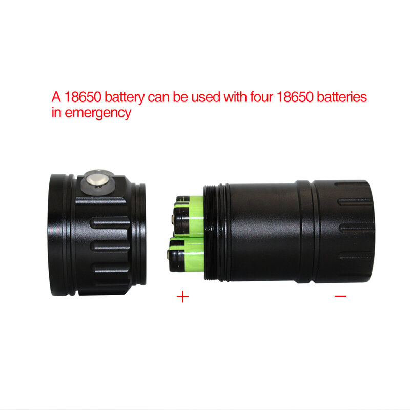 Подводный фонарик 27 светодиодов для фото-и видеосъемки, фонарик для дайвинга 15x, цвет белый + 6x XPE красный + 6x XPE синий водонепроницаемый тактический фонарь