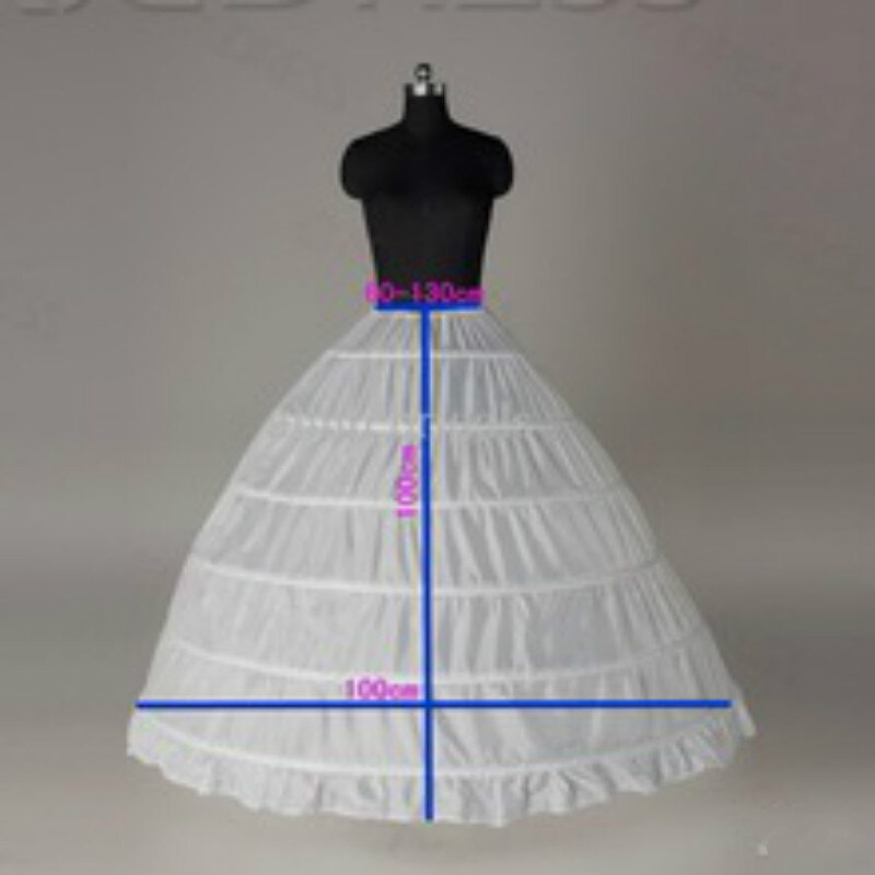 New 6 Hoops Petticoats Bustle for Ball Gown Wedding Dresses Underskirt Bridal Accessories Bridal Crinolines