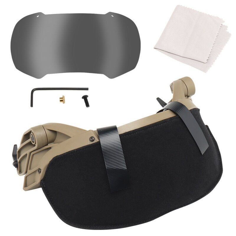 Taktische Helm Flip Bril Hoge Kwaliteit Verstelbare Voor Airsoft Paintball Winddicht Anti Nebel Cs Wargame Bescherming Nieuwe Bril