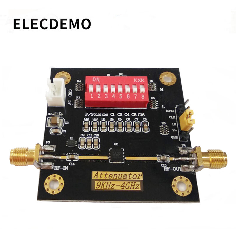 PE43702 module digitale RF verzwakker module bandbreedte 9K ~ 4GHz 0.25dB stap nauwkeurigheid maximale gain 31.75dB