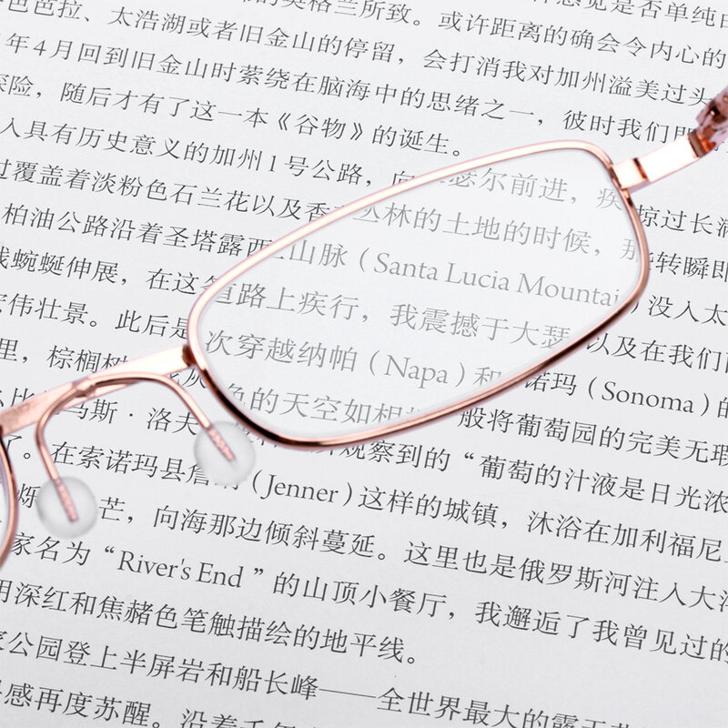Unisex Óculos de leitura com Pen Tube Case, óculos presbíope portáteis, Metal Case, Primavera Dobradiça Óculos, Vision Care, + 1.00 ~ + 4.00