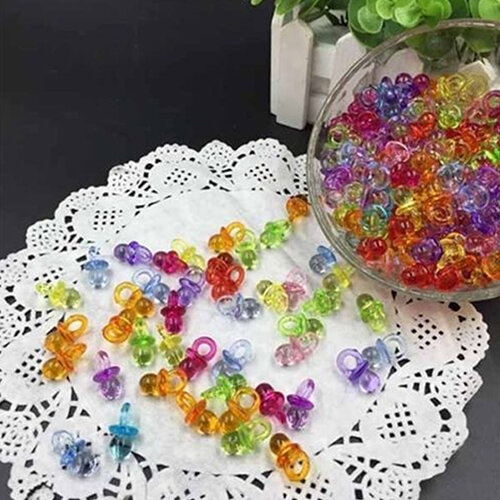Dot Mini Akrilik Transparan Merah Muda Biru Dekorasi Kue Baby Shower Hadiah Ulang Tahun DIY Dot Mini Pesta Dot Mini 2021