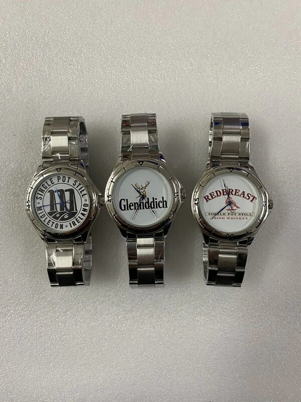 Женские наручные часы, тонкий ремешок, Металлические кварцевые часы с логотипом, 1 шт.