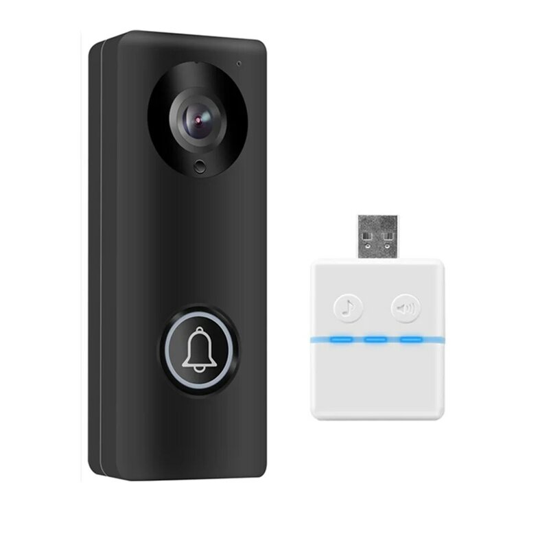 Visiophone sans fil avec application Tuya POE, wi-fi, interphone grand Angle, visionneuse de porte avec carillon, 2mp, 1080P