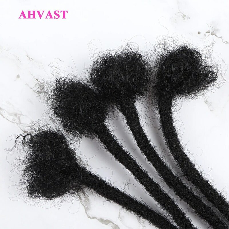 Vasta remy 100% cabelo humano trança crochets cabelo dreadlocks extensões de cabelo pode ser tingido e branqueado