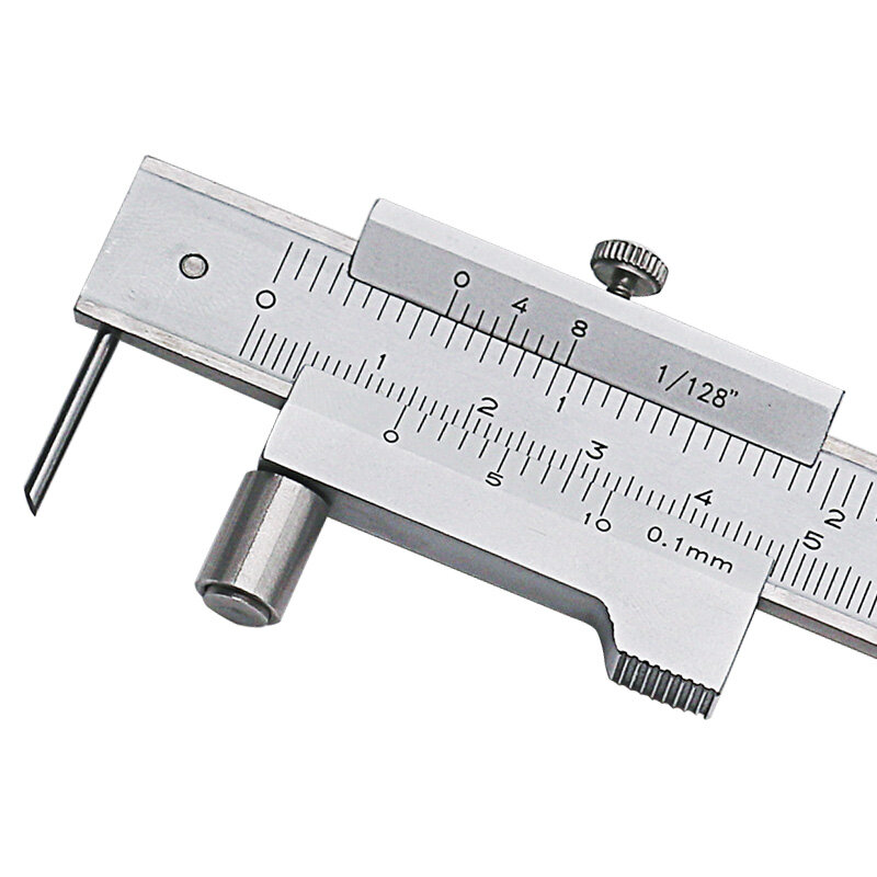 Calibro a corsoio per marcatura 0-200mm con ago in metallo duro Scriber marcatura parallela strumento di misurazione del righello di misurazione