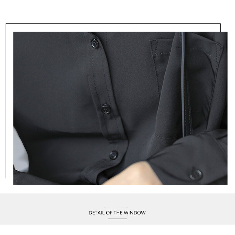 Женские топы и блузки, однотонная винтажная рубашка с отворотами и карманами, рубашка с длинным рукавом, профессиональный офисный Топ