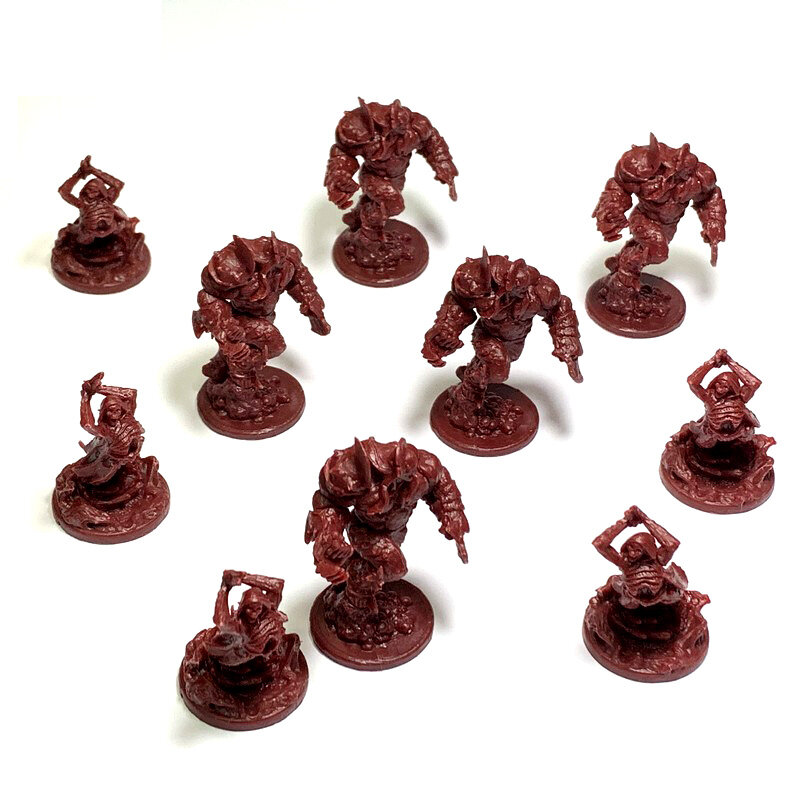 BIXE 20PCS 28mm Dungeons & Dragon Series Wars Board Game Role Playing Miniatures Resin DND Figures Toy