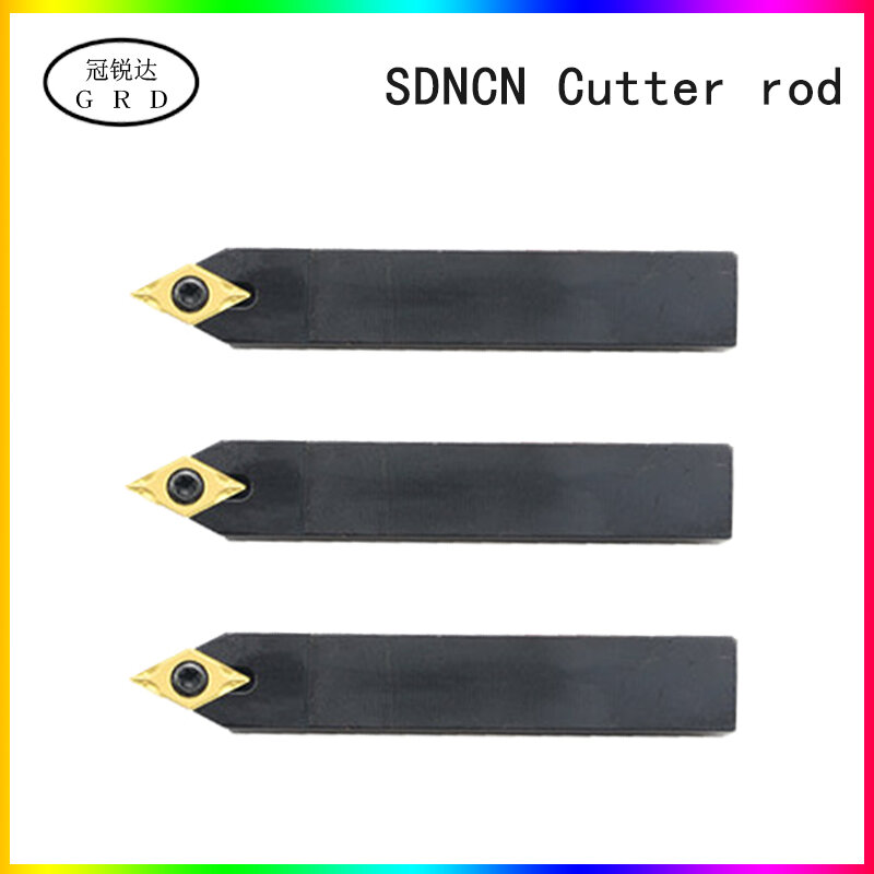 SDNCN-barra de corte SDNCN1010 SDNCN1212 SDNCN1616 SDNCN2020 SDNCN2525 H07 H11 M11 K11, portaherramientas y cortador de torno DCMT, co-usado