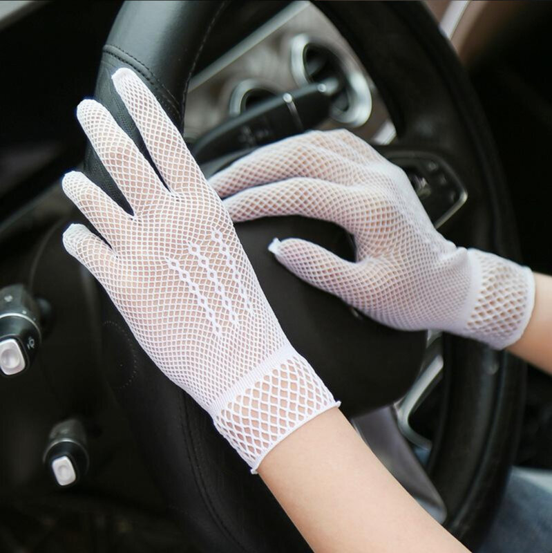 Кружевные перчатки, летние женские сетчатые солнцезащитные перчатки, церемониальные перчатки, модные свадебные перчатки