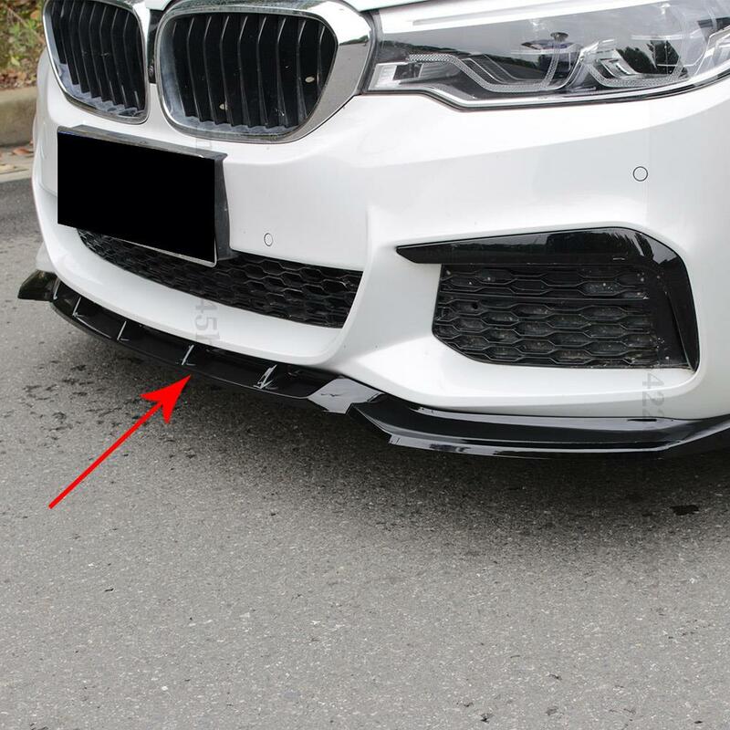 Deflettore della copertura del diffusore della protezione del mento del labbro del paraurti anteriore per BMW G30 G31 serie 5 2017 2018 2019 2020 Kit carrozzeria Tuning in fibra di carbonio