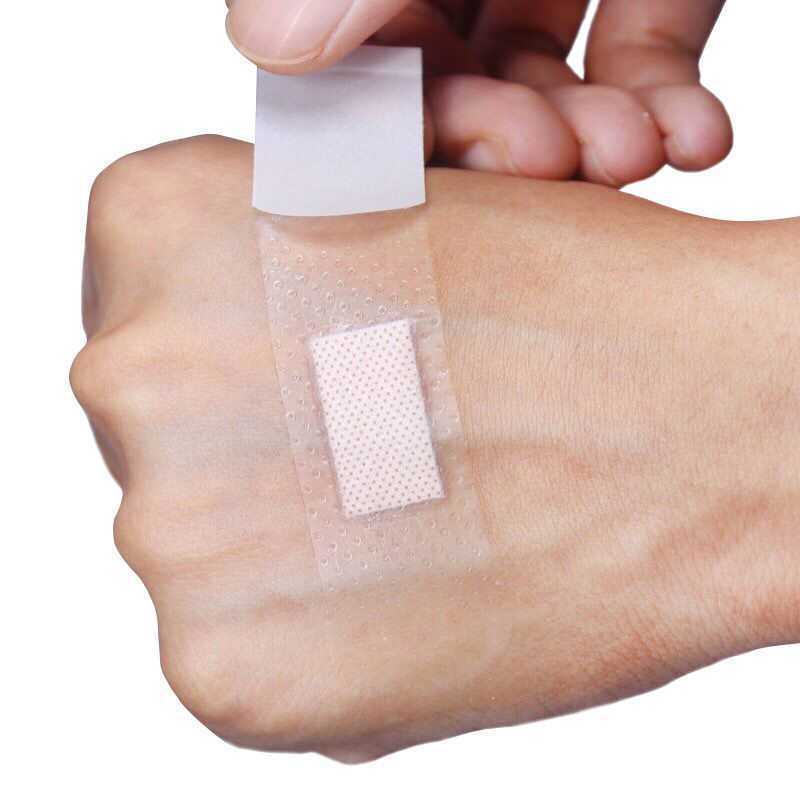 100 Stks/pak Transparant Wond Hechtpleister Medische Anti-Bacteriën Band Aid Bandages Sticker Home Reizen Ehbo-kit