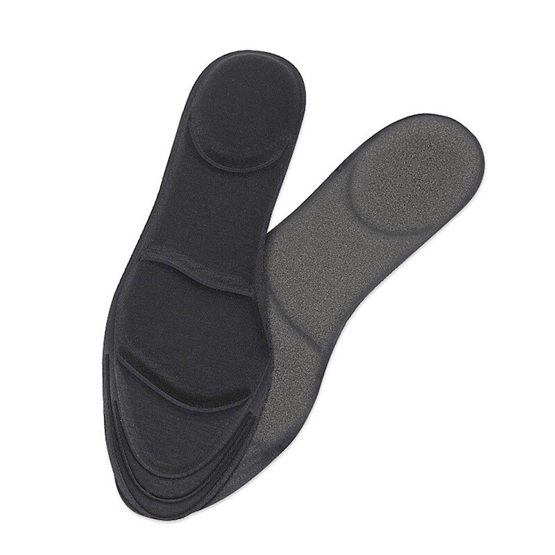 Plantillas ortopédicas de espuma viscoelástica para el cuidado de los pies, almohadillas suaves y transpirables para zapatos, con arco, estampado de lunares y leopardo, 4D
