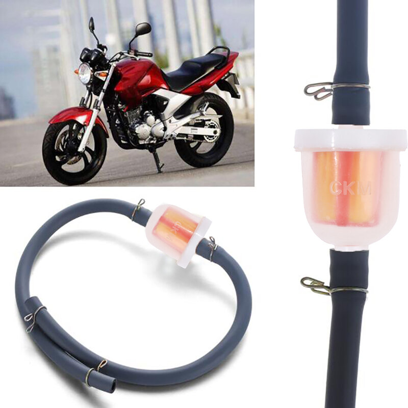 10 sztuk uniwersalny motocykl mały silnik Inline Carb paliwa silnik gazowy filtr oleju praktyczne