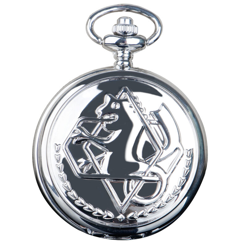 Alchemik zegarek kieszonkowy Cosplay Design Anime naszyjnik zegar wysokiej jakości prezent zestawy