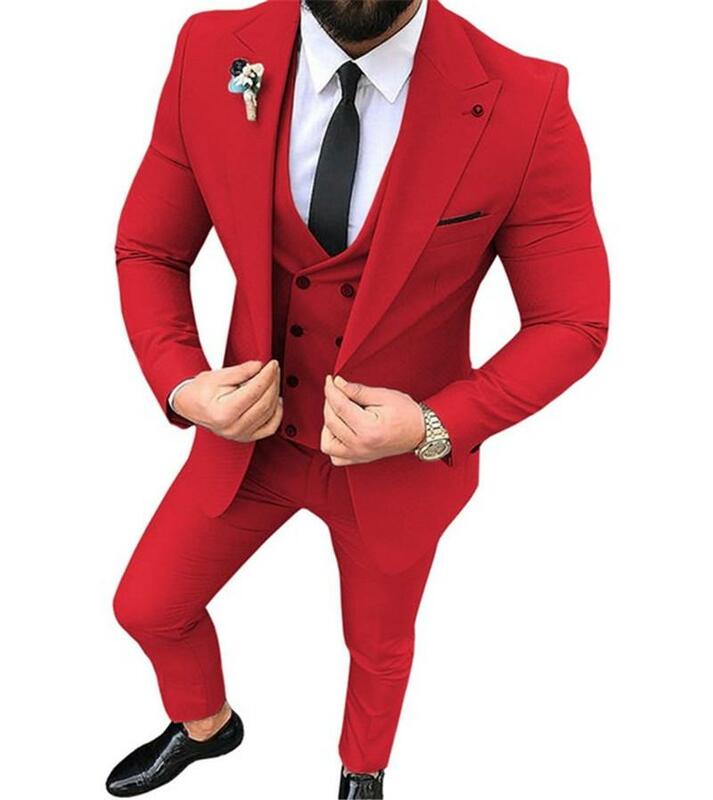 Elegant Designs 2023 Casual Business Beige Mens Suits 3 Pieces Formal Dress Men Suit Set Men Wedding Suit For Men Groom Tuxedos