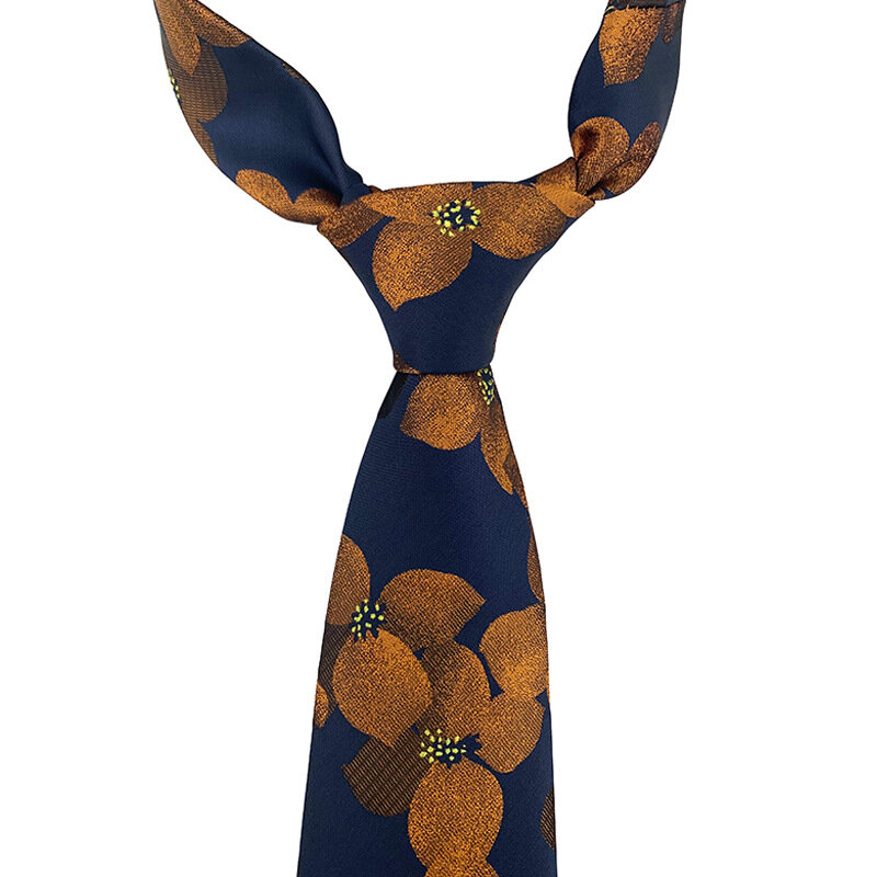 GUSLESON Новый Модный классический принт 8 см разноцветный цветочный галстук для мужчин для повседневных случаев деловая Вечеринка Подарочный галстук