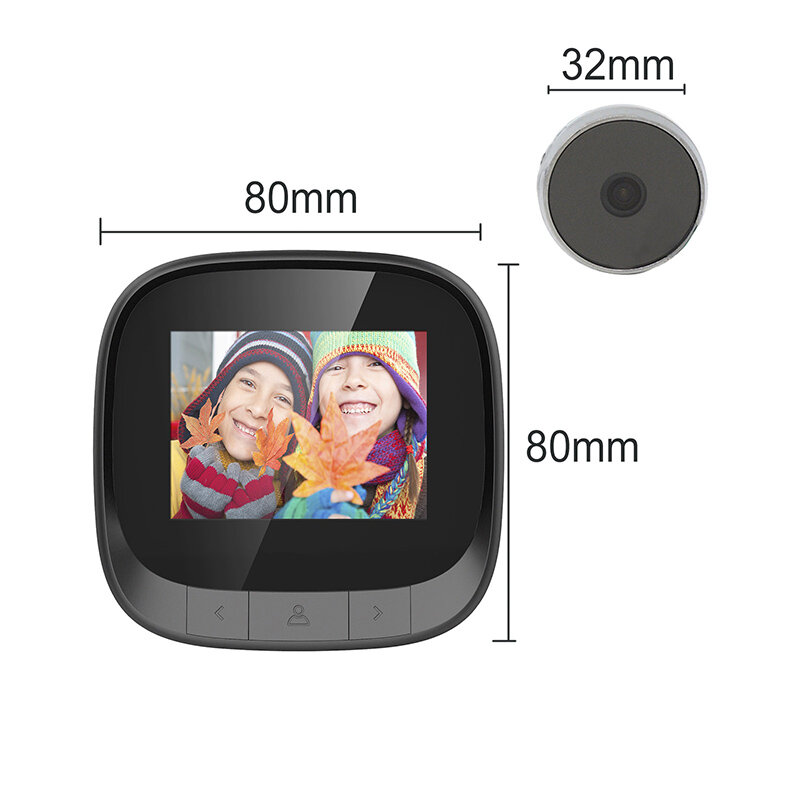 Peephole Doorbell Camera Monitor 92pcs Photo Record Digital Video-eye Viewer Video Doorbell Wireless Smart Call Door Eye