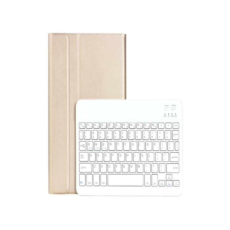 Bezprzewodowa klawiatura dla Samsung Tab S9 FE S9 11 cali X710 X510 Ultra-cienka odpinana klawiatura Bluetooth skórzana obudowa z gniazdem na długopis