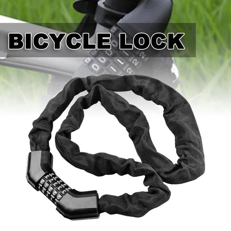 60% Dropshipping!!1300mm Bicycle Anti-theft 5 Digit Password Chain Lock for Bike
