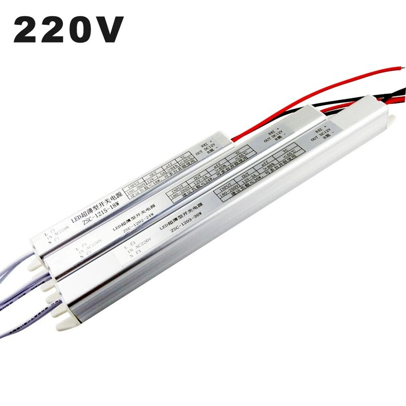 DC12V Constante Spanning Voedingen Input AC220V LED Verlichting Transformator Uitgang 1.5A 2A 3A 5A Constante Stroom LED Driver