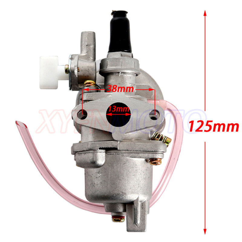 Carburateur Carb Carby + Staal 44Mm Luchtfilter + Stack Voor 47cc 49cc Mini Moto Dirt Pocket Bike Atv quad Go Kart Mini Moto