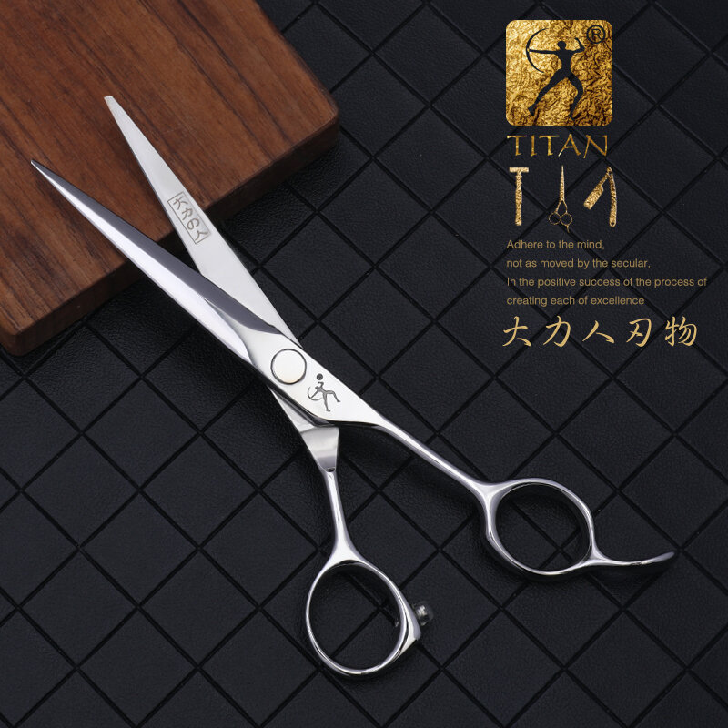 Ttitan-美容師用の理髪はさみ5.5,6.0,6.5インチ,440c鋼