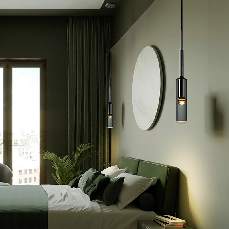 Kobucc-Lámpara de pared de cristal de cobre de estilo nórdico, candelabro de pared de lujo para interior, diseño de botella de vidrio, para salón, dormitorio y mesita de noche