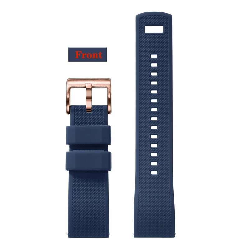 Premium silikonowy zegarek pasek Quick Release gumowy pasek do zegarka 18mm 20mm 22mm zegarek pasek zegarka wymiana Watchband