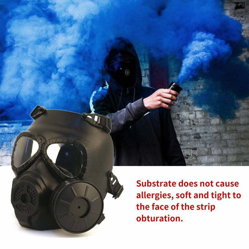 Masker pernapasan kreatif properti performa panggung untuk CS perlindungan Cosplay peralatan Lapangan Halloween jahat