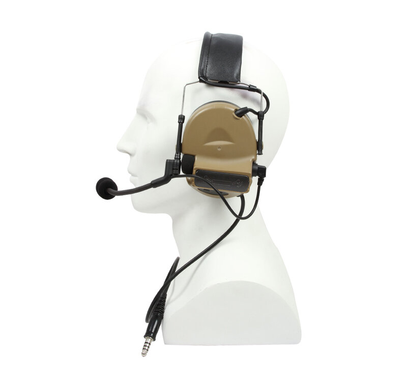 TAC-SKY COMTAC II ซิลิโคน Earmuffs กลางแจ้งรุ่นยุทธวิธีหูฟัง hearing Defense ลดเสียงรบกวนทหารหูฟัง DE