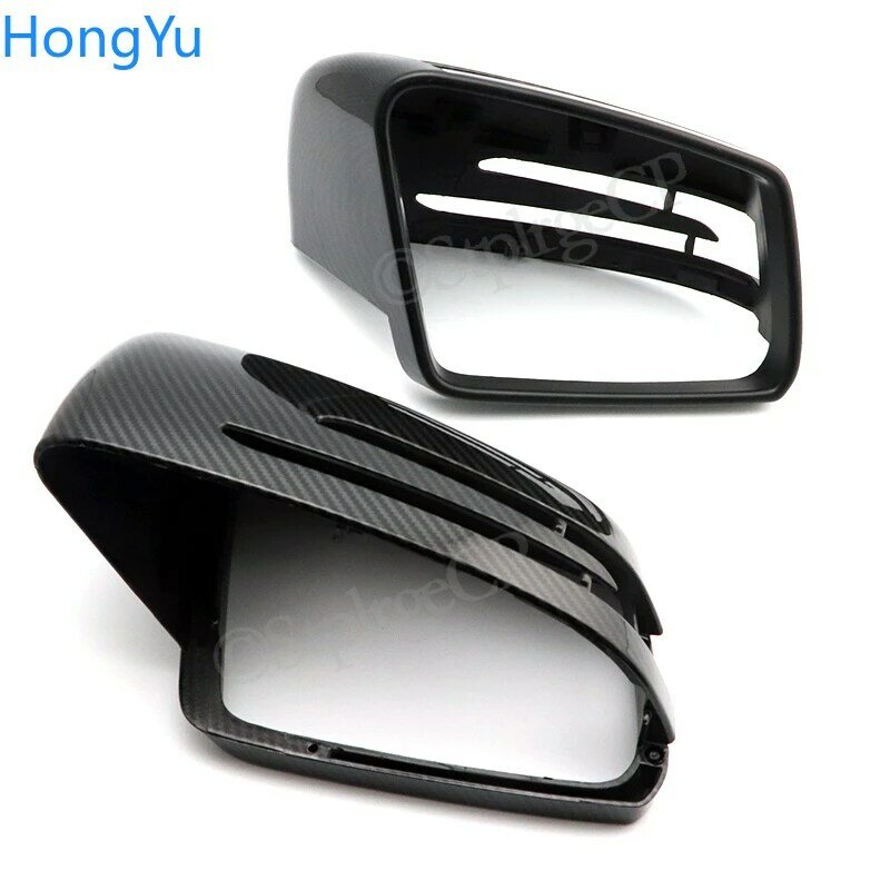 Side Mirror Cap Covers For Mercedes Benz W176 W246 W212 W204 C117 X156 X204 W221 C218 A B C E S CLA GLA GLK Class Black Replace