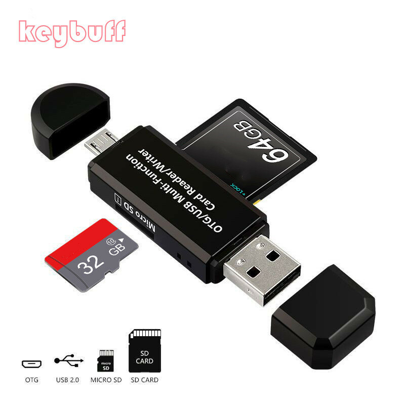 Устройство для чтения карт памяти SD/TF OTG, устройство для чтения Micro-карт, адаптер Type-C, Micro USB, SD, для устройств Type C/Android/ПК