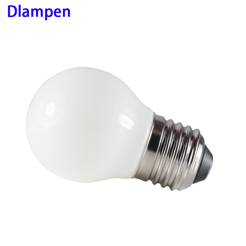 Lampada Led Filament Light E27 G45 220V Dimmer Milky Shell Bulb Super 4W White 6000K Daylight Energy-Saving Dimmable Home Lamp
