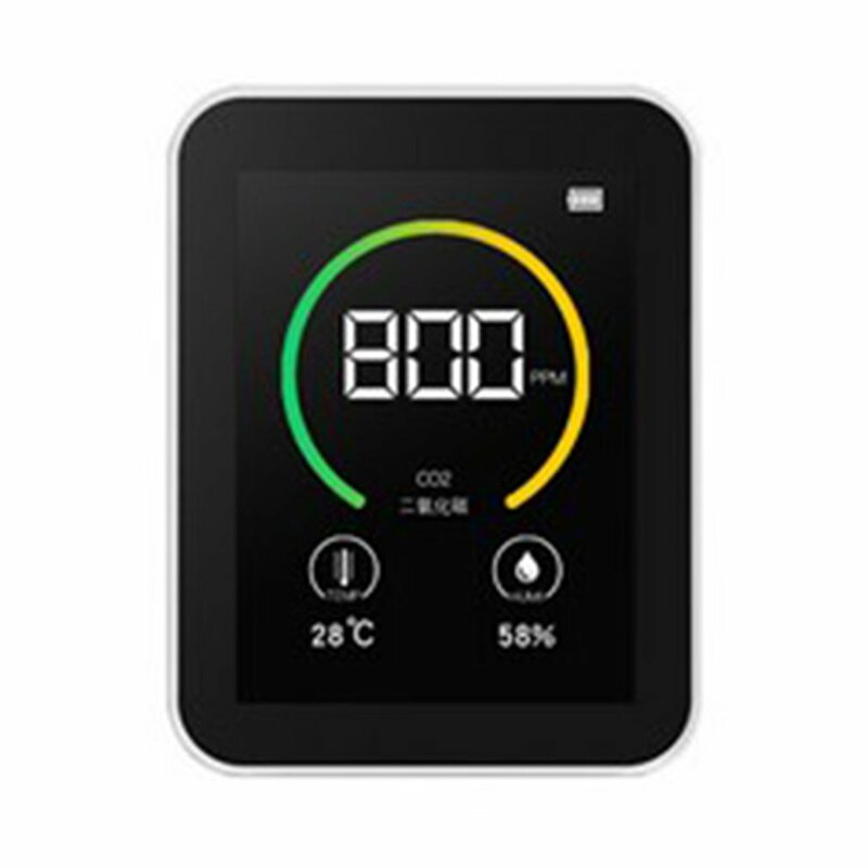 Monitor de qualidade do ar doméstica, detector de co2 digital lcd para áreas internas, monitoramento em tempo real, medidores de qualidade do ar, teste de temperatura e umidade