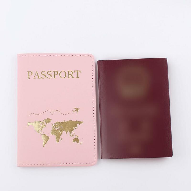 Organizer per passaporto da viaggio in pelle-copertina per passaporto alla moda con capacità sufficiente per la carta d'identità del passaporto carta d'imbarco