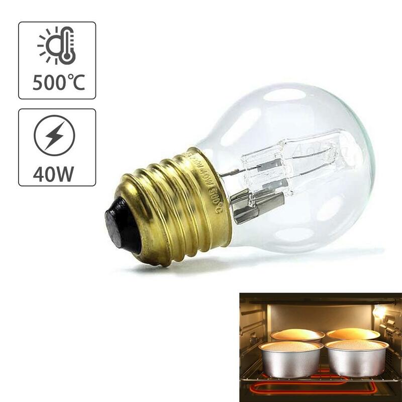 Лампа для духовки E27, 40 Вт, 110-250 В, 500 градусов