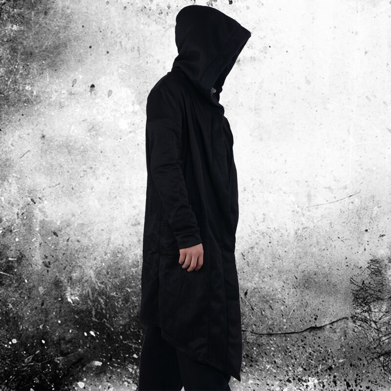 Moda coreana hombre chaquetas con capucha de manga larga cárdigan gótico Sudadera con capucha Punk 2019 chaqueta con capucha abrigo prendas de vestir femeninas