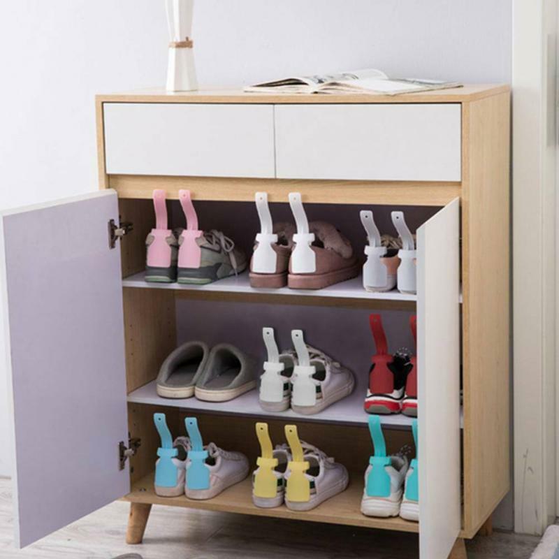 1 قطعة Shoehorn المهنية البلاستيك الملونة كسول حذاء مساعد للجنسين ارتداء حذاء القرن رافع سهل تشغيل/إيقاف الأدوات المنزلية الإبداعية